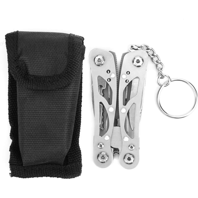 Multifunctionele Zakformaat Opvouwbare Tang Mes Schroevendraaier Multi Tool voor Buiten Kamperen white