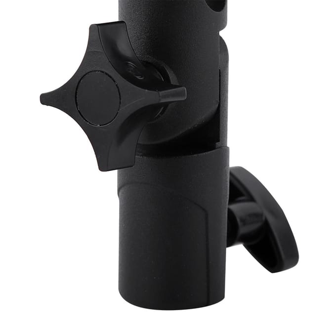 Support Double Griffe Flash Noir Porte-Parapluie Support de Pied d'Éclairage Pour Photographie Photo Vidéo black