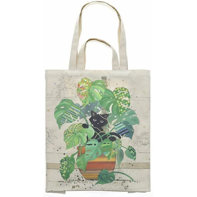 Rechthoekige canvas draagtas monstera Kiub Bug Art