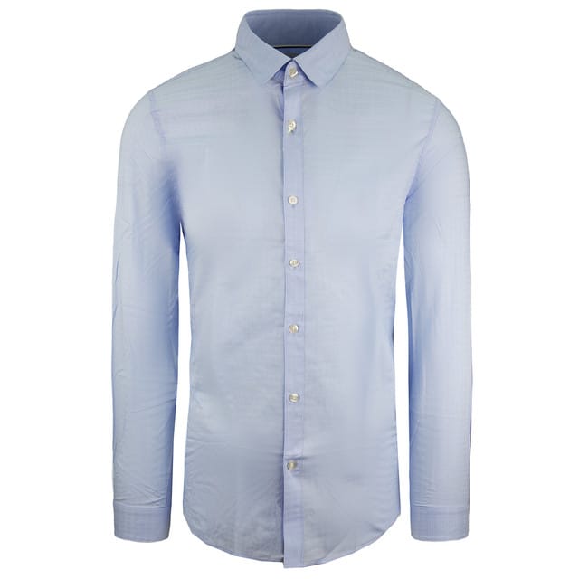 Lacoste Slim Fit Heren Blauw Overhemd