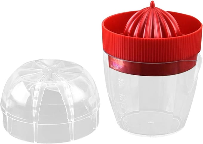 Citruspers - Fruitpers - Sap Extraheren - Efficiënte Extractie - 7.6 x 7.6 x 7.6 cm - Rood