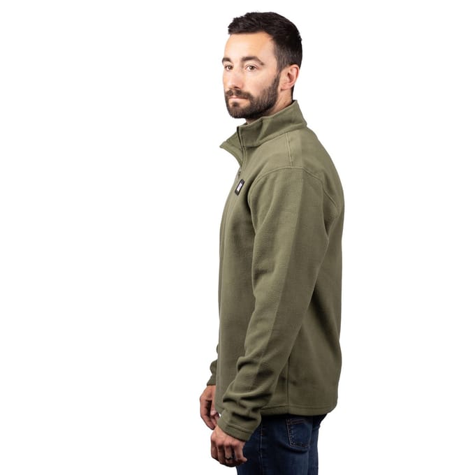 Caterpillar Cat Microfleece Halfzip Polyester Heren Groen Sweatshirt