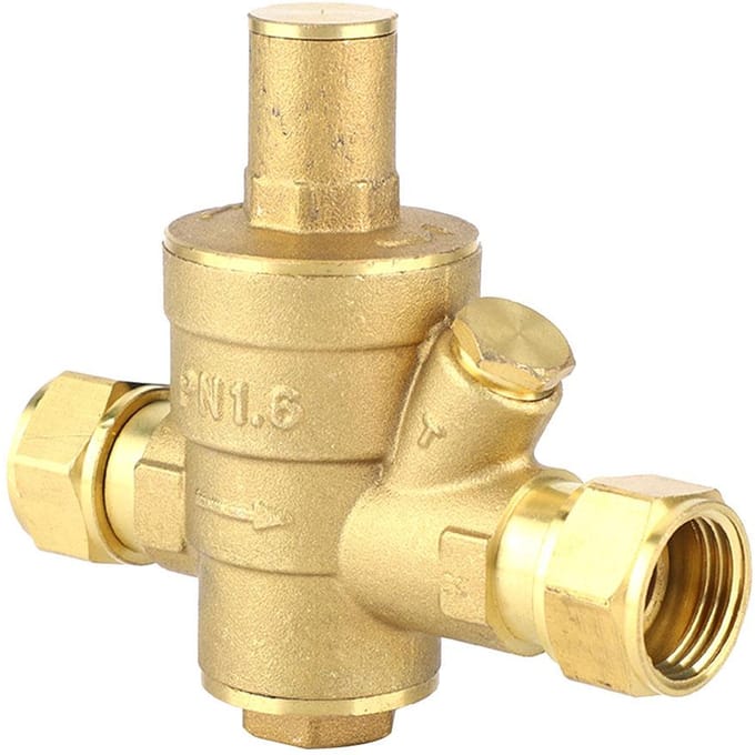 DN15 1 2  Vanne Régulatrice de Pression d'Eau Réglable en Laiton PN1.6