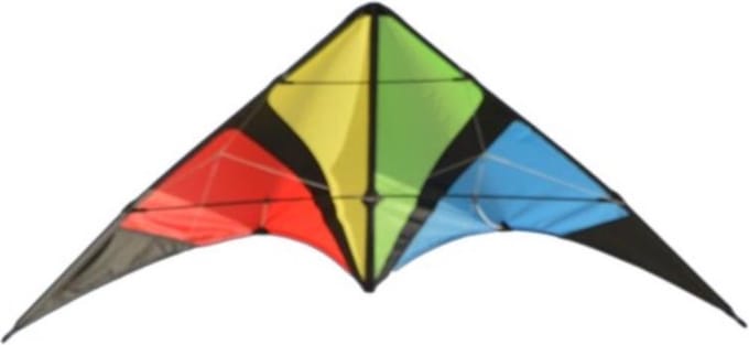 Stuntvlieger Spiderkites Wingman Rainbow 20018 Regenboog 150 x 63 cm
