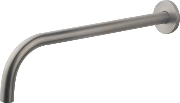 Wiesbaden Slim 18mm uitloop rond 30cm 1/2" geborsteld staal