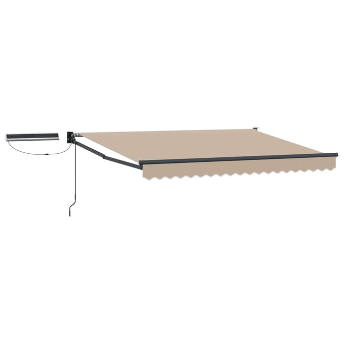 vidaXL - Elektrisch - Uitschuifbare - Zonneluifel - 3,5 - x - 2,5 - m