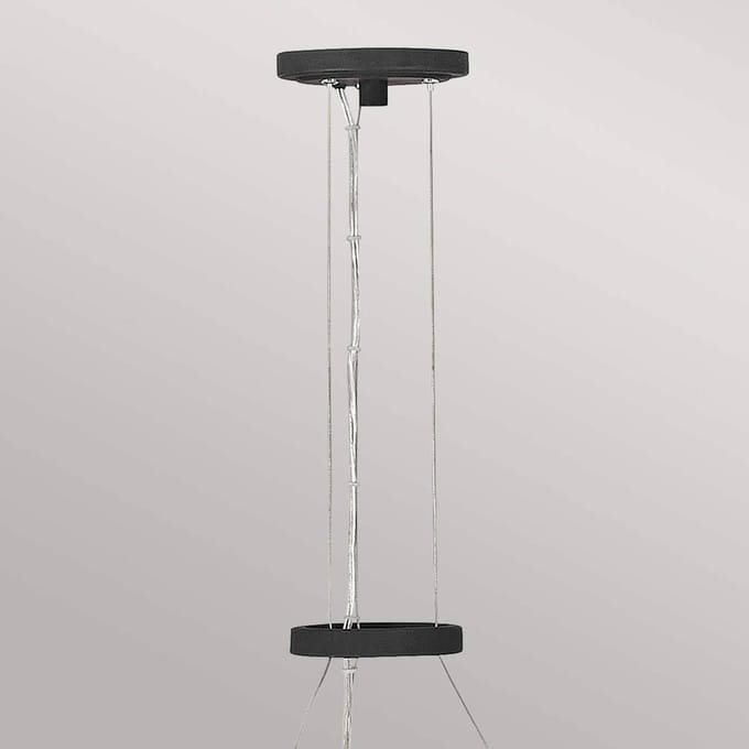 Hinkley LED Kroonluchter | 6X E14 Max 40W | Dimbaar | Carbon Black with Deluxe Gold