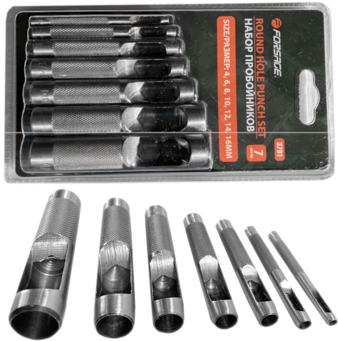 Forsage - Perforator Set - 7 stuks - Staal - 4-16 mm