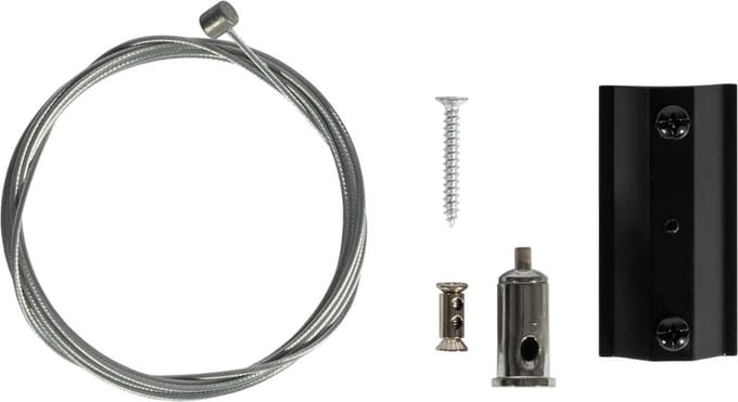 QAZQA Ophanging accessoire rail zwart 1-fase - Iconic