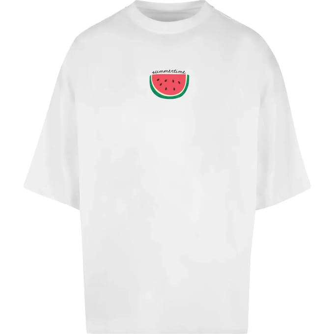 Merchcode - Summer Summertime Huge Heren Tshirt - S - Wit