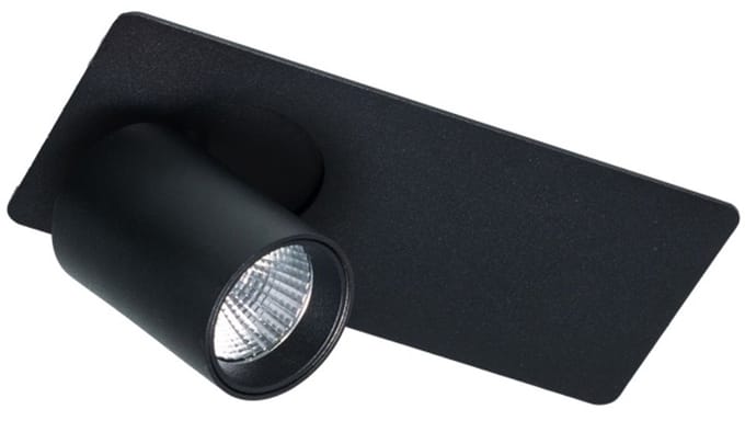ETH Peter Plafondspot 1 lichts 5w 2700k Zwart