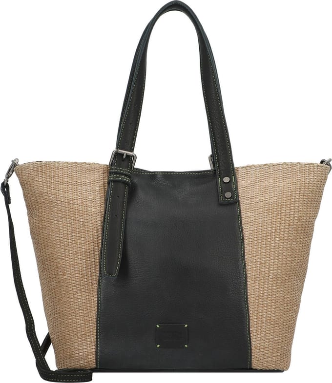 FREDsBRUDER Sea You Soon Shopper Black / Camel Zwart