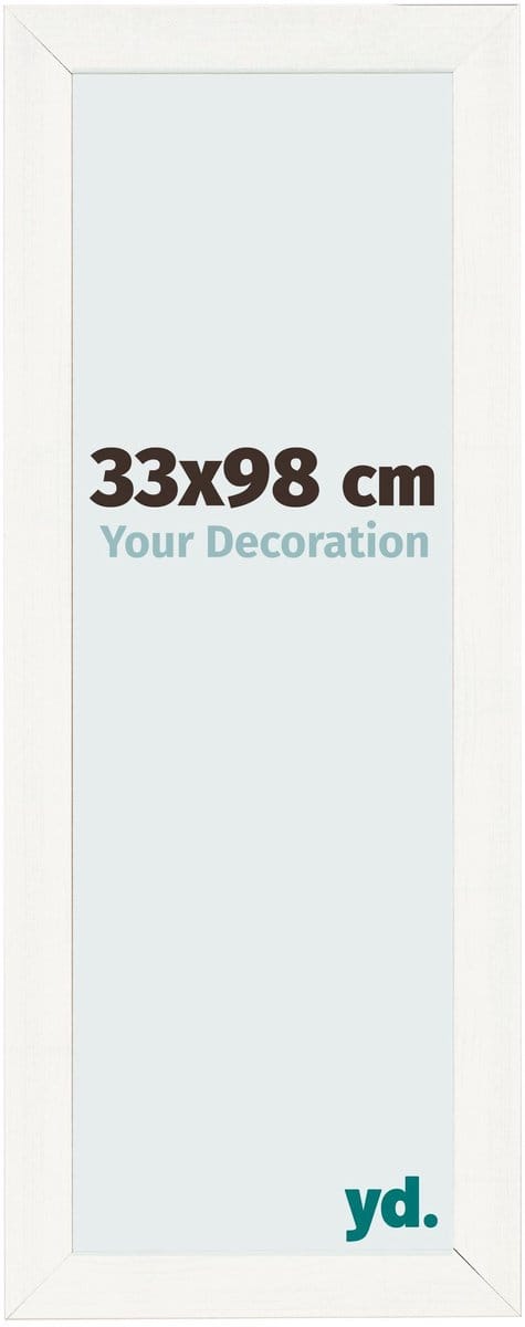 Your Decoration - Fotolijst 33x98 cm - MDF - Wit Geveegd - Pisa