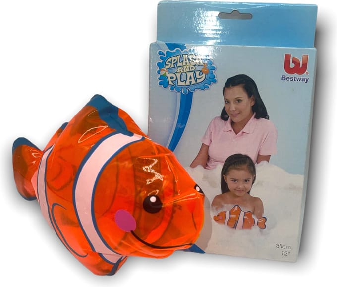 Bestway Bad Speeltjes Opblaasbare Mini Vis Orange 26cm