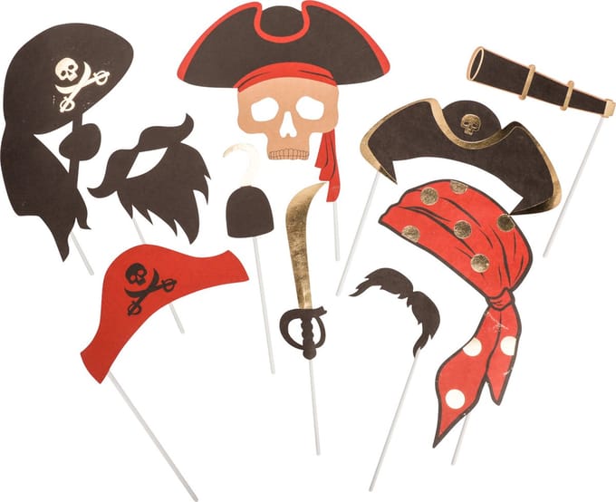 ARTYFETES - Piraten photobooth kit 10 stuks