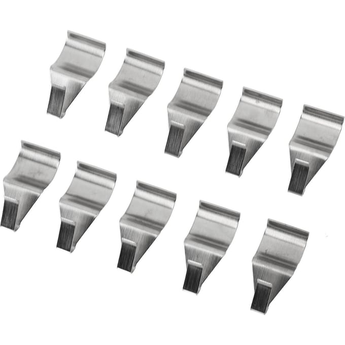 20 pièces Crochets pour Bardage Vinyle Sans Perçage Clips Robuste pour Bardage Support pour Bardage Vinyle Acier Inoxydable 304