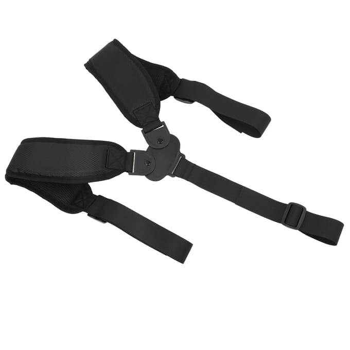 Sangle de Sac de Golf de Rechange Ergonomique Antidérapante Confortable Double Épaule Réglable Noir black