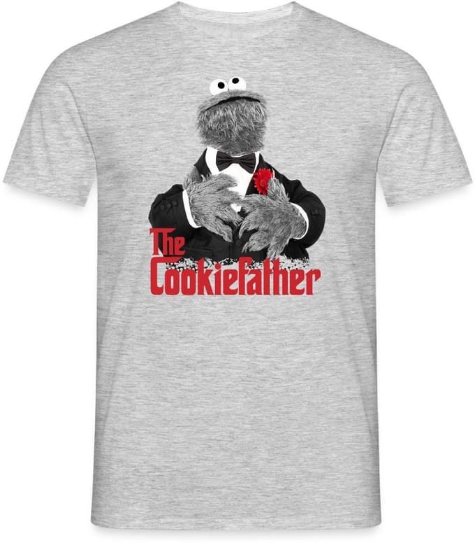 Sesamstraat Koekiemonster The Cookiefather T-Shirt Heren