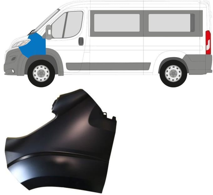 Voorste spatbord voor Fiat Ducato 2014-2018 / Links