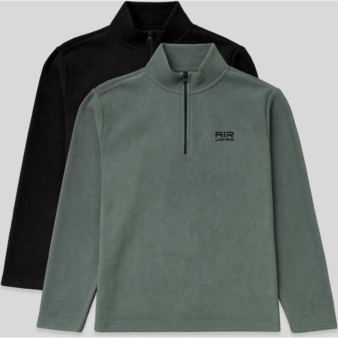 Heren Half-Zip Pluche Sweatshirt