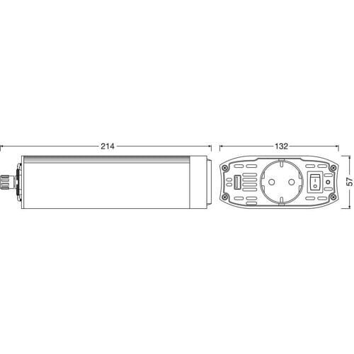 Osram Automotive POWERINvert gemodificeerd sine Wave inverter 12 V DC 500 W.