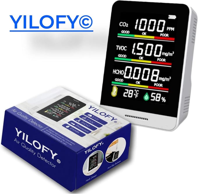 CO2 Meter - Hygrometer - Luchtkwaliteitsmeter - Compact