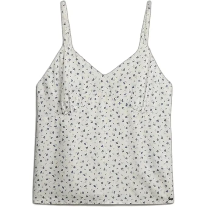 Superdry Cami Top White Grootte: 42