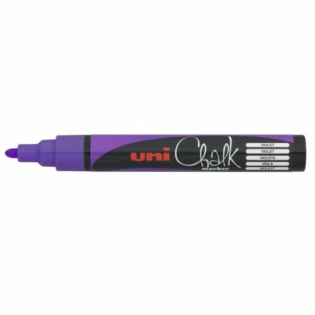 Krijtstift Uni-ball chalk rond 1.8-2.5mm paars
