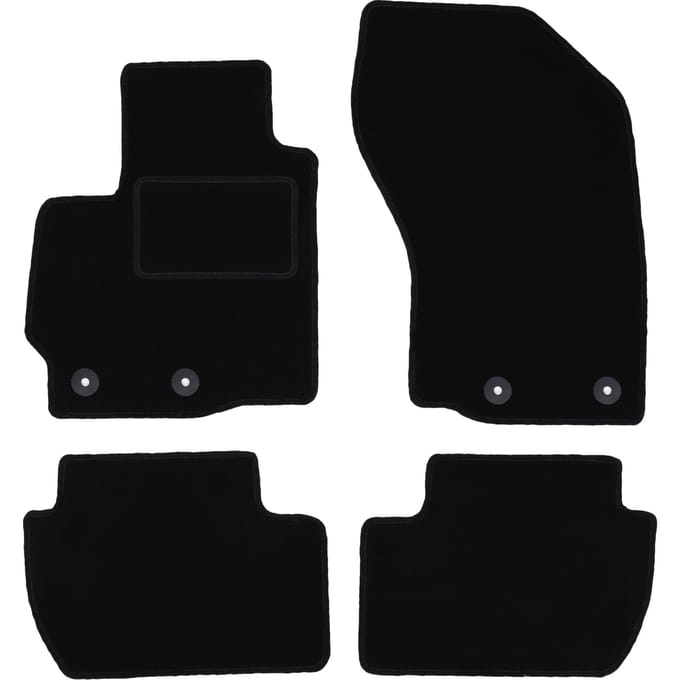Zwarte veloursmatten voor: Mitsubishi ASX crossover (2010-2019)