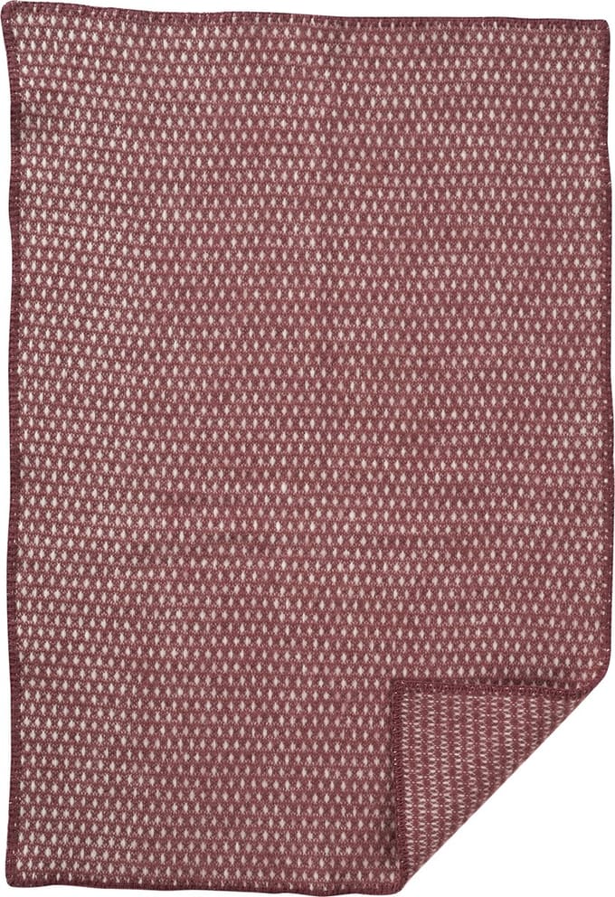 Klippan - wiegdeken -Knut- wollen wiegdeken – rose brown- 65x90 cm