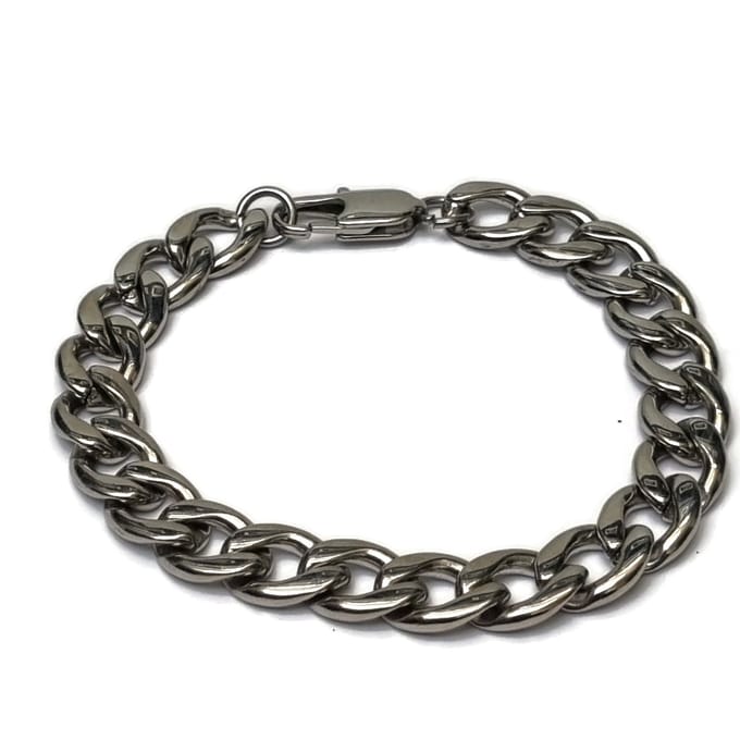 Rvs sieraden - gourmet schakel armband staal - 19cm - Verkleurt niet