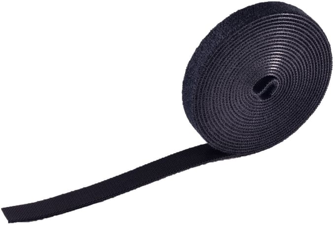 Klittenband rol 13mm / zwart (3 meter)