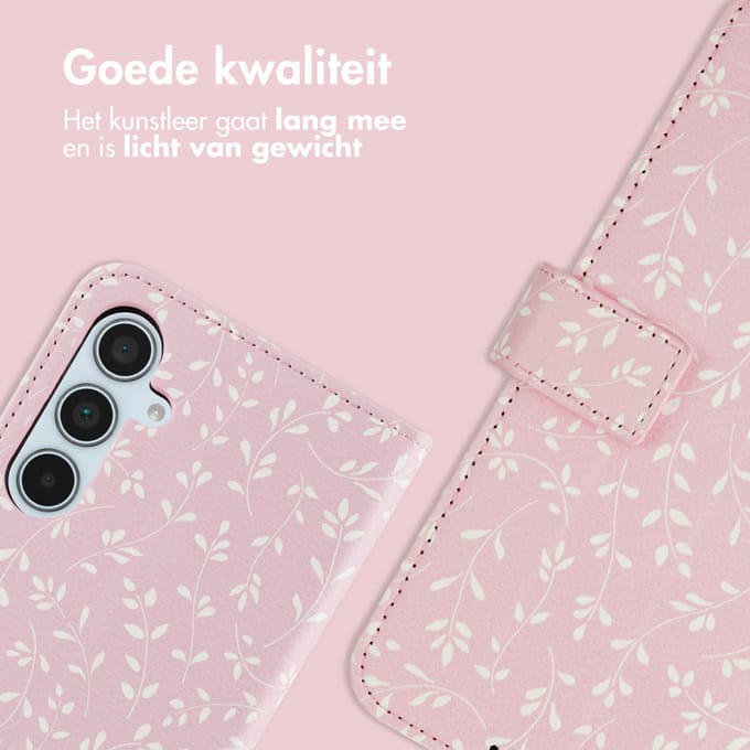 imoshion Design Bookcase voor de Samsung Galaxy A35 - Pink Bazaar Flowers