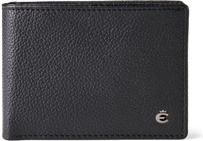 Esquire Houston Portemonnee RFID-bescherming Leer 10 cm - Jongens - Horizontaal - schwarz