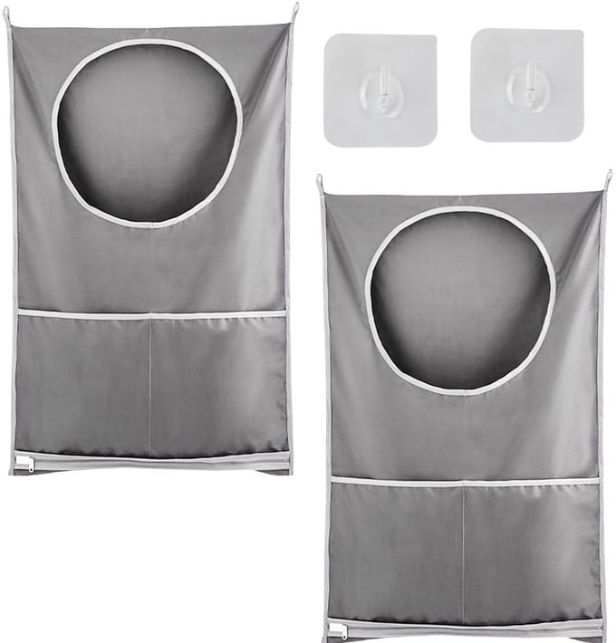 Dailygoods- Waszak Waterdicht - Hangende Waszak - Grote Capaciteit - Polyester - 50 x 77 cm - Ruimtebesparend Ontwerp - Wasmand