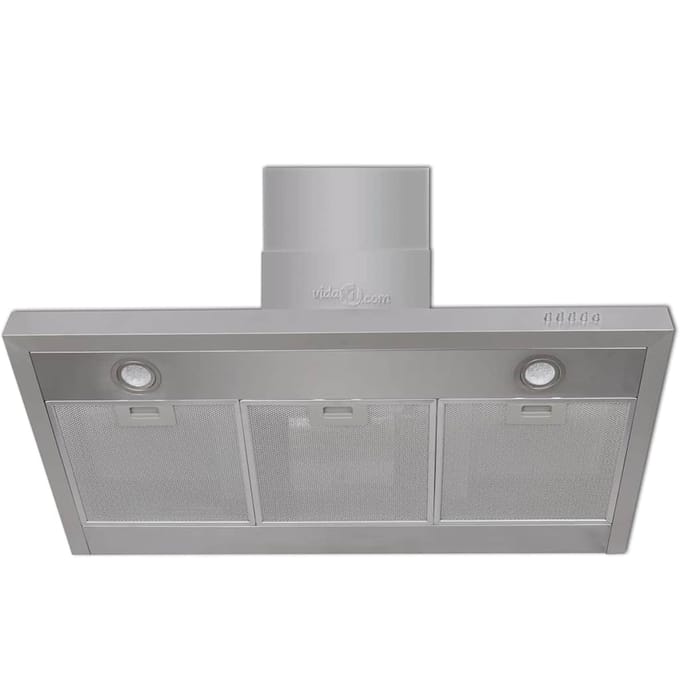 vidaXL Afzuigkap plat 900 mm roestvrij staal