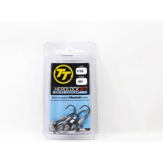 Tackle Tactics TT Headlockz HD Tête plombée 1/16 oz 4 H 6/paquet (3481) white
