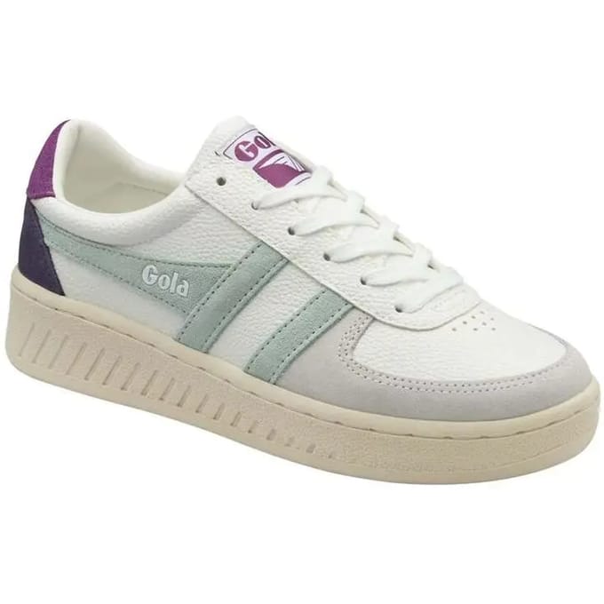 Gola damessneaker Grandslam Trident wit blauw