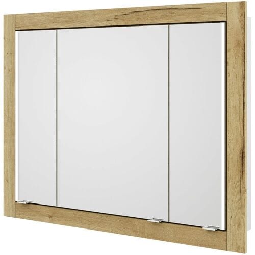Steinkamp Value built-in mirror cabinet 90 cm with 3 doors and LED lighting SEEEE0110G167