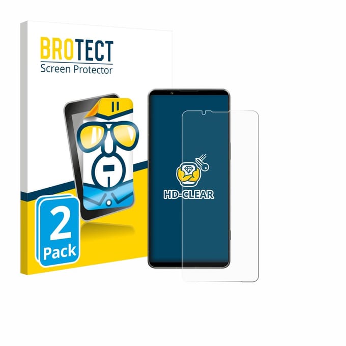BROTECT - Screenprotector voor Sony Xperia 1 VII - Folie Beschermfolie transparant 2 Stuks
