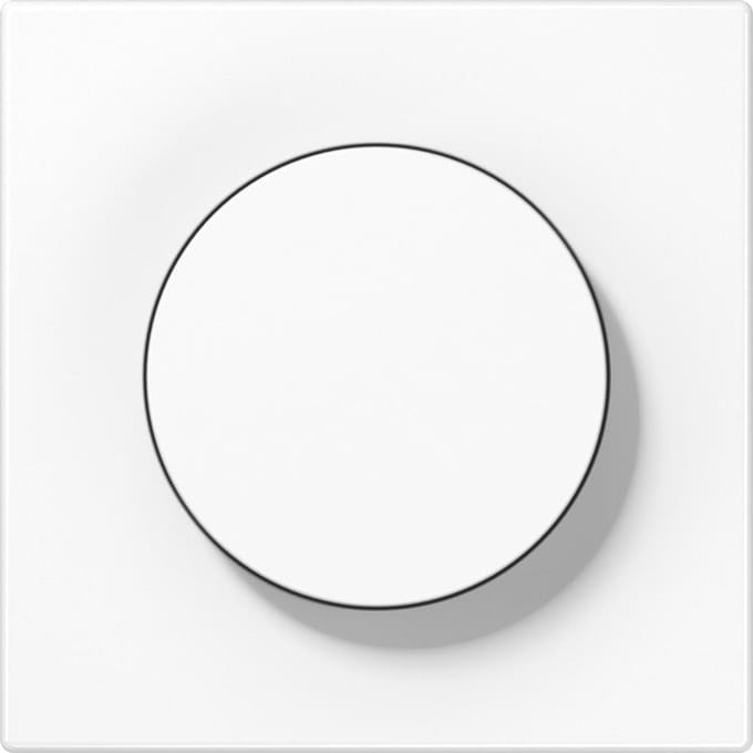 Jung LS Serie Rotary Dimmer Afdekking Alpine Wit - LS1740WW