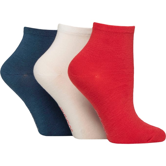 3-Pack Dames Effen Bamboe Enkelkousen - Zacht Ademend Dagelijks Comfort