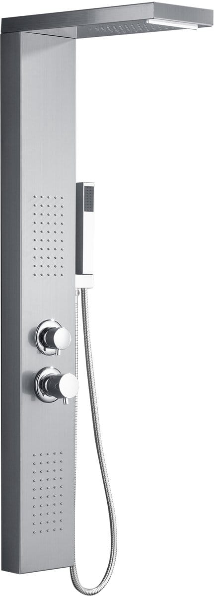 ACXIN Douchepaneel 4-in-1 - Regendouche - Handdouche - Thermostaat - Zilver
