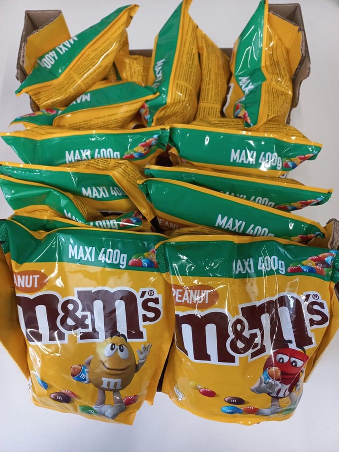 M&m's M&ms chocolade pinda peanut - Multipak 18 x 400 gram