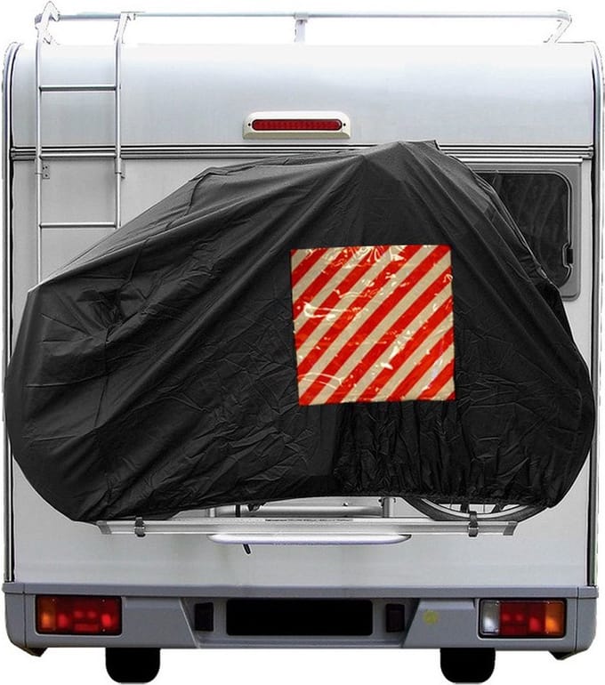 Caravan / camper fietsen beschermhoes - 150 x 122 cm - grijs