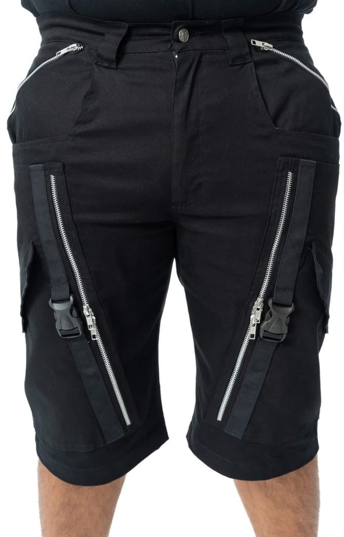 Chemical Black - Remus Korte broek - Taille, 38 inch - Zwart