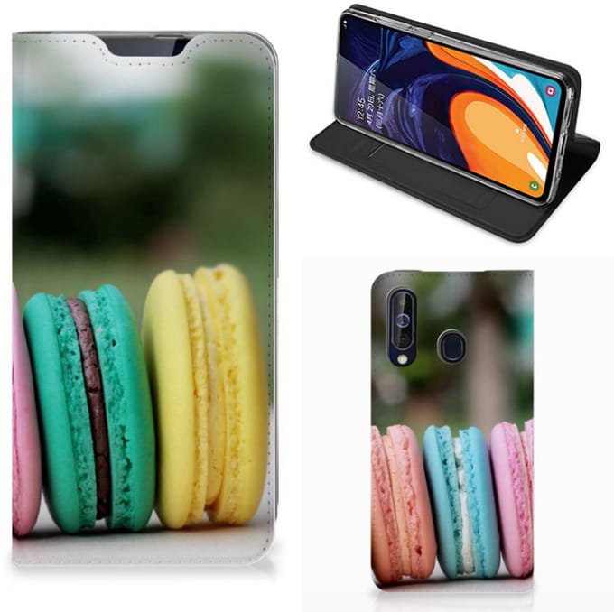 Book Case voor Samsung Galaxy A60 Flip Style Cover Macarons