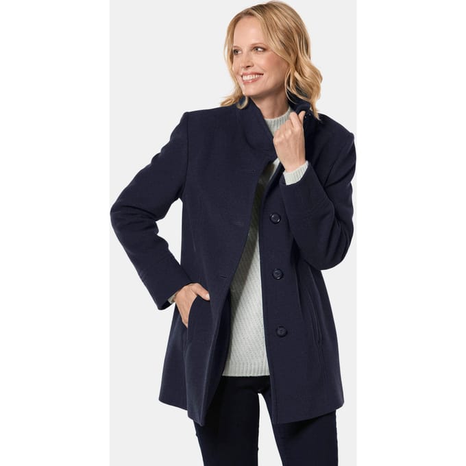 Goldner Wollen jas Elegante winterjas met opstaande kraag