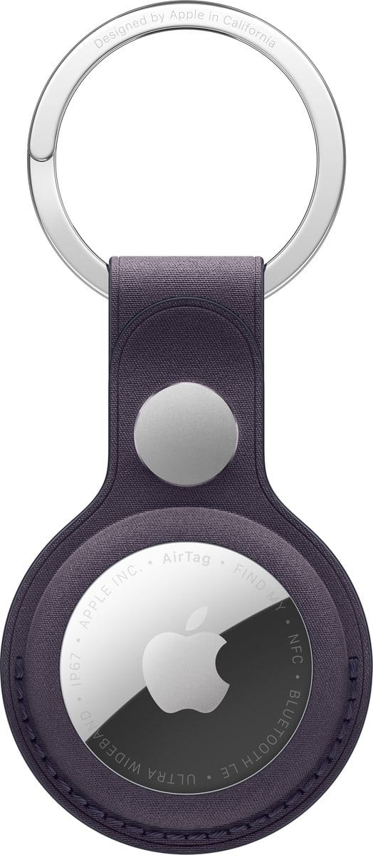 Apple AirTag FineWoven Key Ring (Zonder AirTag ) – Midnight Purple