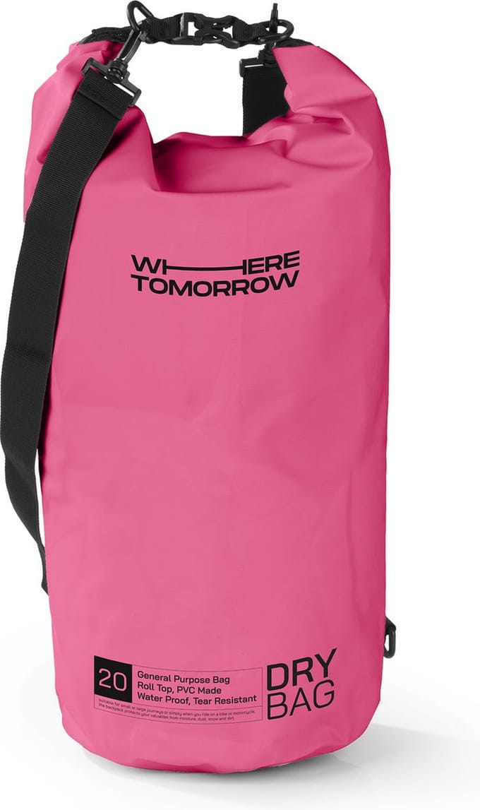 Where Tomorrow Dry Bag 20L - Style 01 - Roze